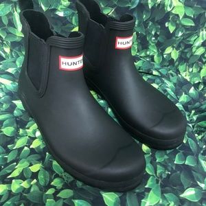 Hunter Boots Black Rain Boots Size 9